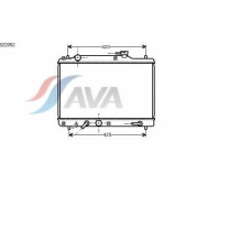 SZ2052 AVA Радиатор, охлаждение двигателя