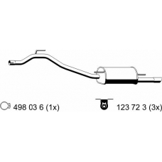 176231 ERNST Глушитель выхлопных газов конечный