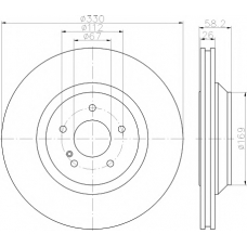 MDC2116 MINTEX Тормозной диск