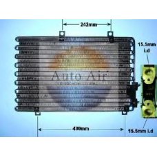 16-2034 AUTO AIR GLOUCESTER Конденсатор, кондиционер