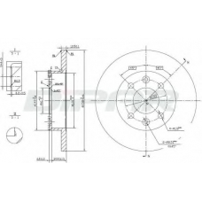 DFD1003 DITAS Тормозной диск