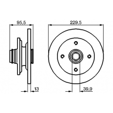 0 986 478 804 BOSCH Тормозной диск