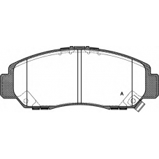 BPA0747.12 OPEN PARTS Комплект тормозных колодок, дисковый тормоз