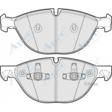 PAD1615 APEC Комплект тормозных колодок, дисковый тормоз