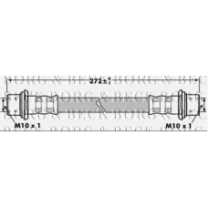 BBH7259 BORG & BECK Тормозной шланг