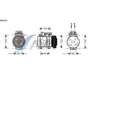 MSK083 AVA Компрессор, кондиционер