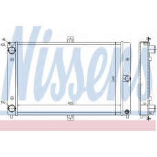 62351 NISSENS Радиатор, охлаждение двигателя