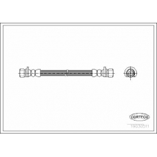 19030511 CORTECO Тормозной шланг