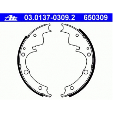 03.0137-0309.2 ATE Комплект тормозных колодок