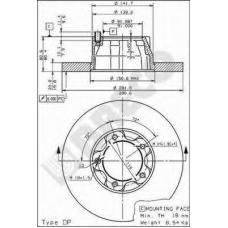 BS 7314 BRECO Тормозной диск