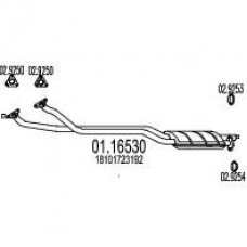 01.16530 MTS Труба выхлопного газа