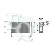 RR0048 EQUAL QUALITY Теплообменник, отопление салона