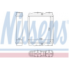 72659 NISSENS Теплообменник, отопление салона