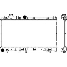 3421-1023 SAKURA  Automotive Радиатор, охлаждение двигателя