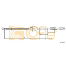 10.5365 COFLE Трос, стояночная тормозная система