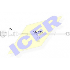 610476 E C ICER Сигнализатор, износ тормозных колодок