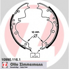 10990.116.1 ZIMMERMANN Комплект тормозных колодок