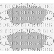 BBP1588 BORG & BECK Комплект тормозных колодок, дисковый тормоз