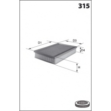 ELP9228 MECAFILTER Воздушный фильтр