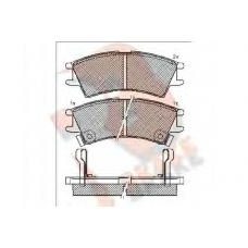 RB1268 R BRAKE Комплект тормозных колодок, дисковый тормоз