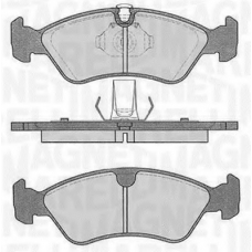 363916060205 MAGNETI MARELLI Комплект тормозных колодок, дисковый тормоз