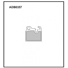 ADB0357 Allied Nippon Тормозные колодки
