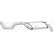 278-101 BOSAL Глушитель выхлопных газов конечный