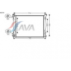 AI2233 AVA Радиатор, охлаждение двигателя