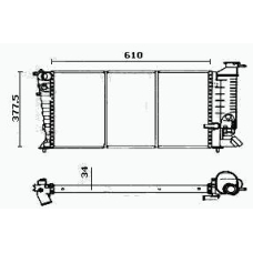 RM0555 EQUAL QUALITY Радиатор, охлаждение двигателя