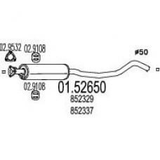 01.52650 MTS Средний глушитель выхлопных газов