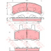 GDB1273 TRW Комплект тормозных колодок, дисковый тормоз