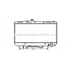 TOA2162 AVA Радиатор, охлаждение двигателя