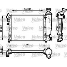 731498 VALEO Радиатор, охлаждение двигателя