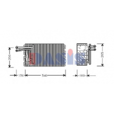 820180N AKS DASIS Испаритель, кондиционер