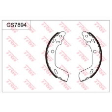 GS7894 TRW Комплект тормозных колодок