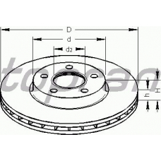302 335 TOPRAN Тормозной диск