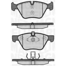 363916060160 MAGNETI MARELLI Комплект тормозных колодок, дисковый тормоз