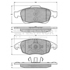 FB210774 FLENNOR Комплект тормозных колодок, дисковый тормоз