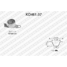 KD461.07 SNR Комплект ремня грм