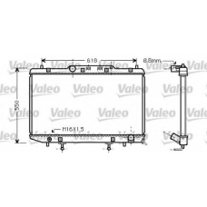 734850 VALEO Радиатор, охлаждение двигателя