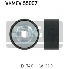 VKMCV 55007 SKF Натяжной ролик, поликлиновой  ремень