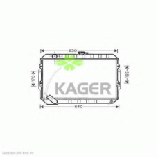 31-2304 KAGER Радиатор, охлаждение двигателя