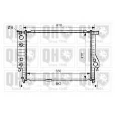 QER1498 QUINTON HAZELL Радиатор, охлаждение двигателя