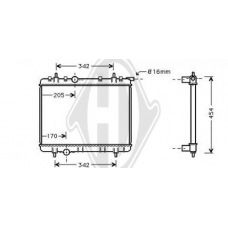 8407202 DIEDERICHS Радиатор, охлаждение двигателя