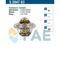 5204783 FAE Термостат, охлаждающая жидкость