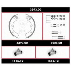 3393.00 WOKING Комплект тормозов, барабанный тормозной механизм