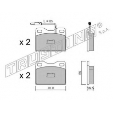 017.5 TRUSTING Комплект тормозных колодок, дисковый тормоз