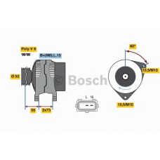 0 986 080 920 BOSCH Генератор