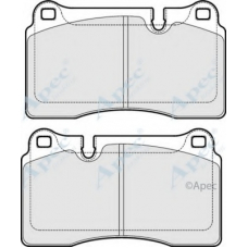 PAD1777 APEC Комплект тормозных колодок, дисковый тормоз