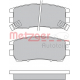 1170529 METZGER Комплект тормозных колодок, дисковый тормоз